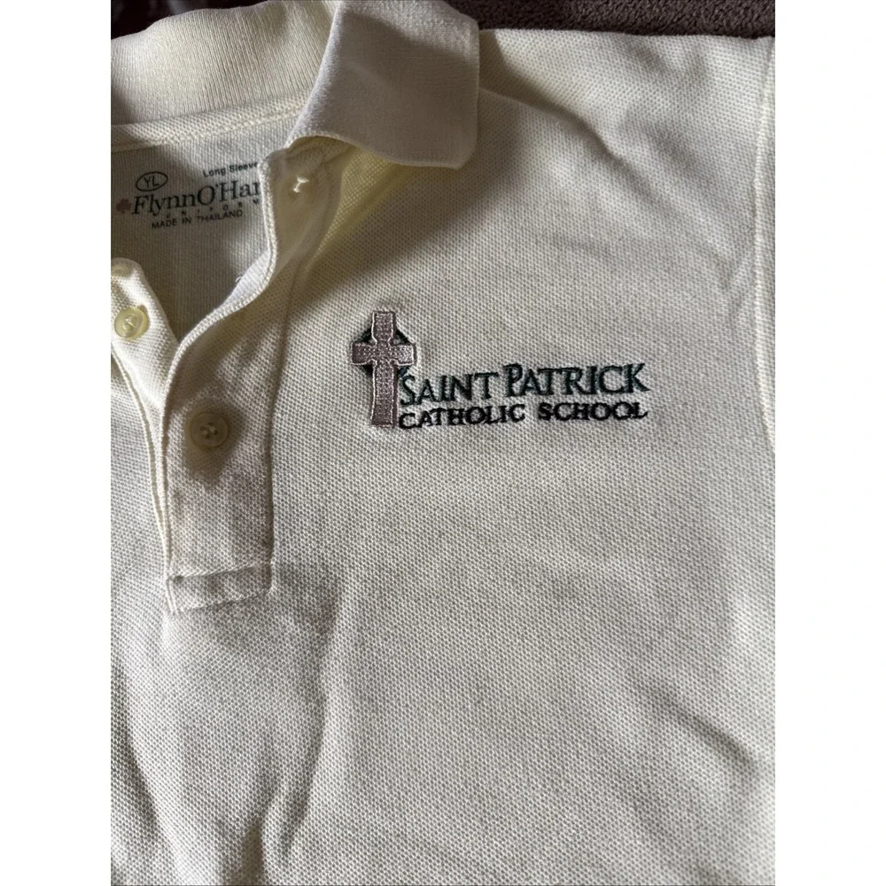 Saint Patrick Catholic School Size Youth Large Uniform Polo Shirt (RG)